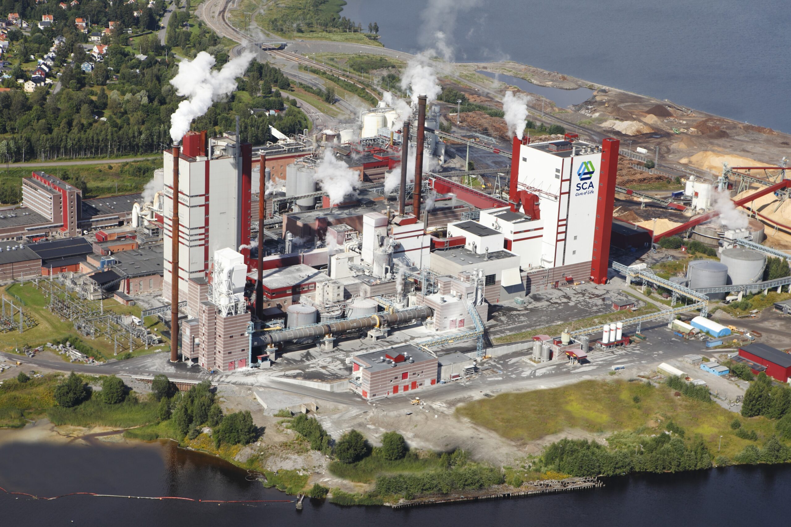 Östrand's pulp mill in Timrå - Sweden