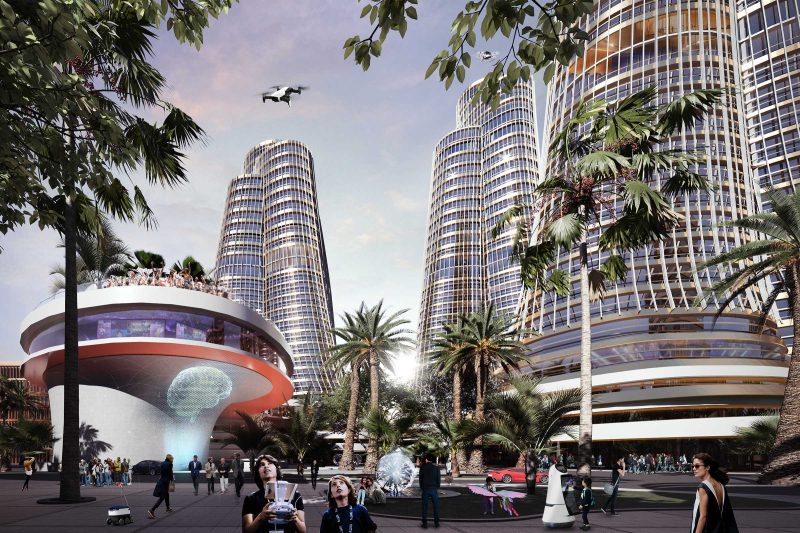 Hi tech park with offices