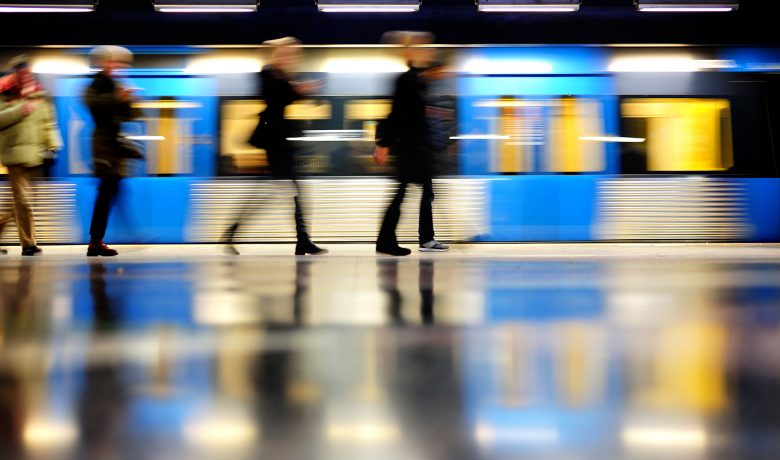 People on subway station