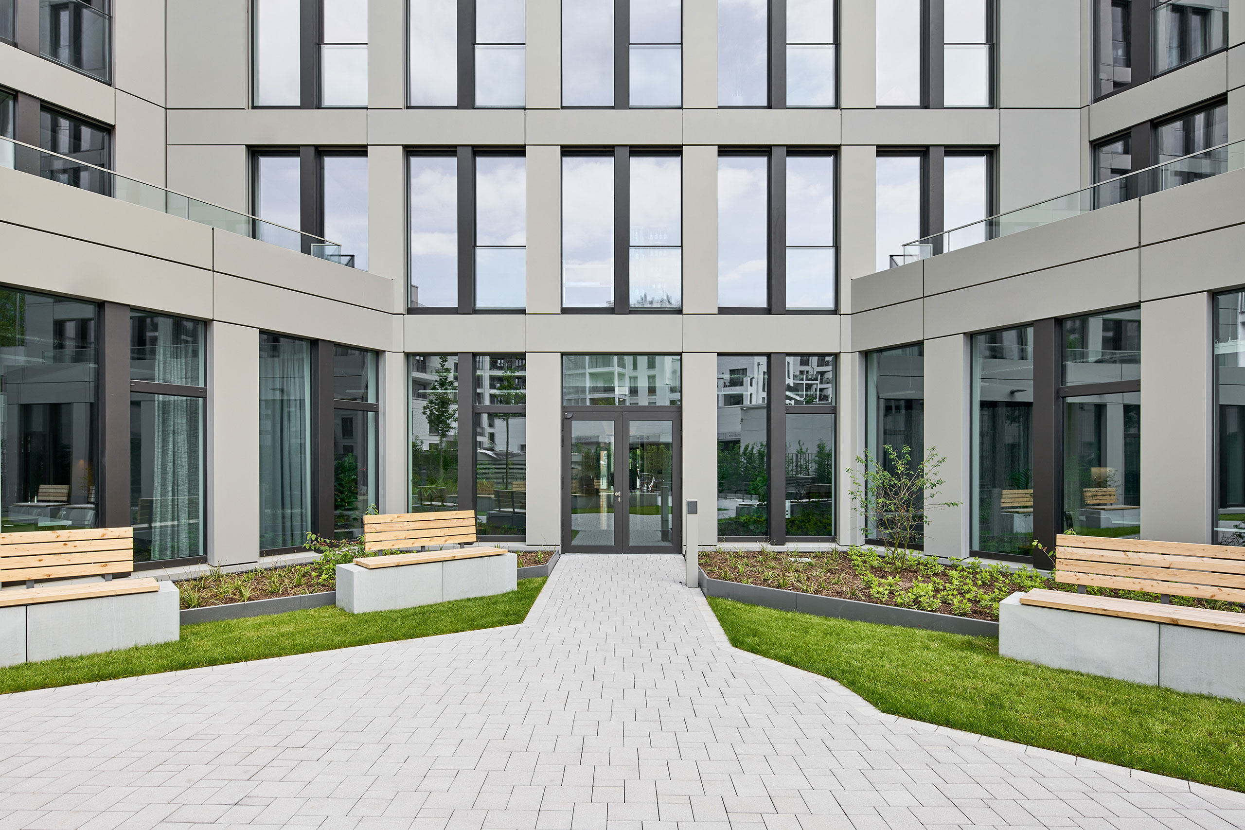An office building exterior