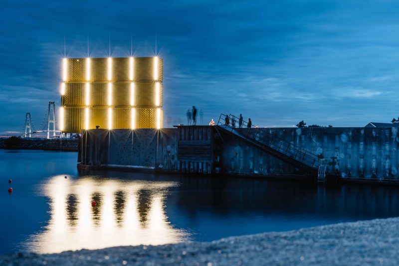 people, water, new structure for water and water sports activities at the old ferry port