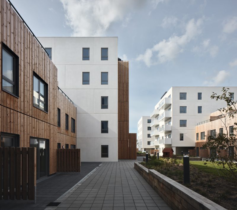 Himmelbyen, a new housing area in Copenhagen Denmark