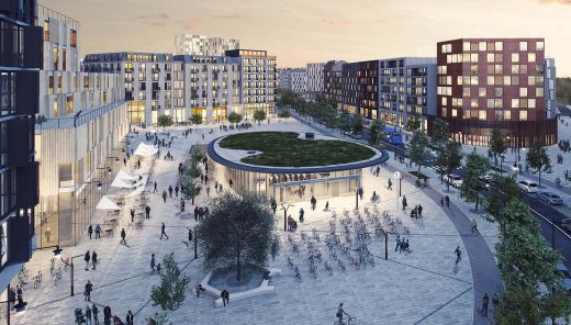 Vision over new district Barbarkbystaden in Stockholm