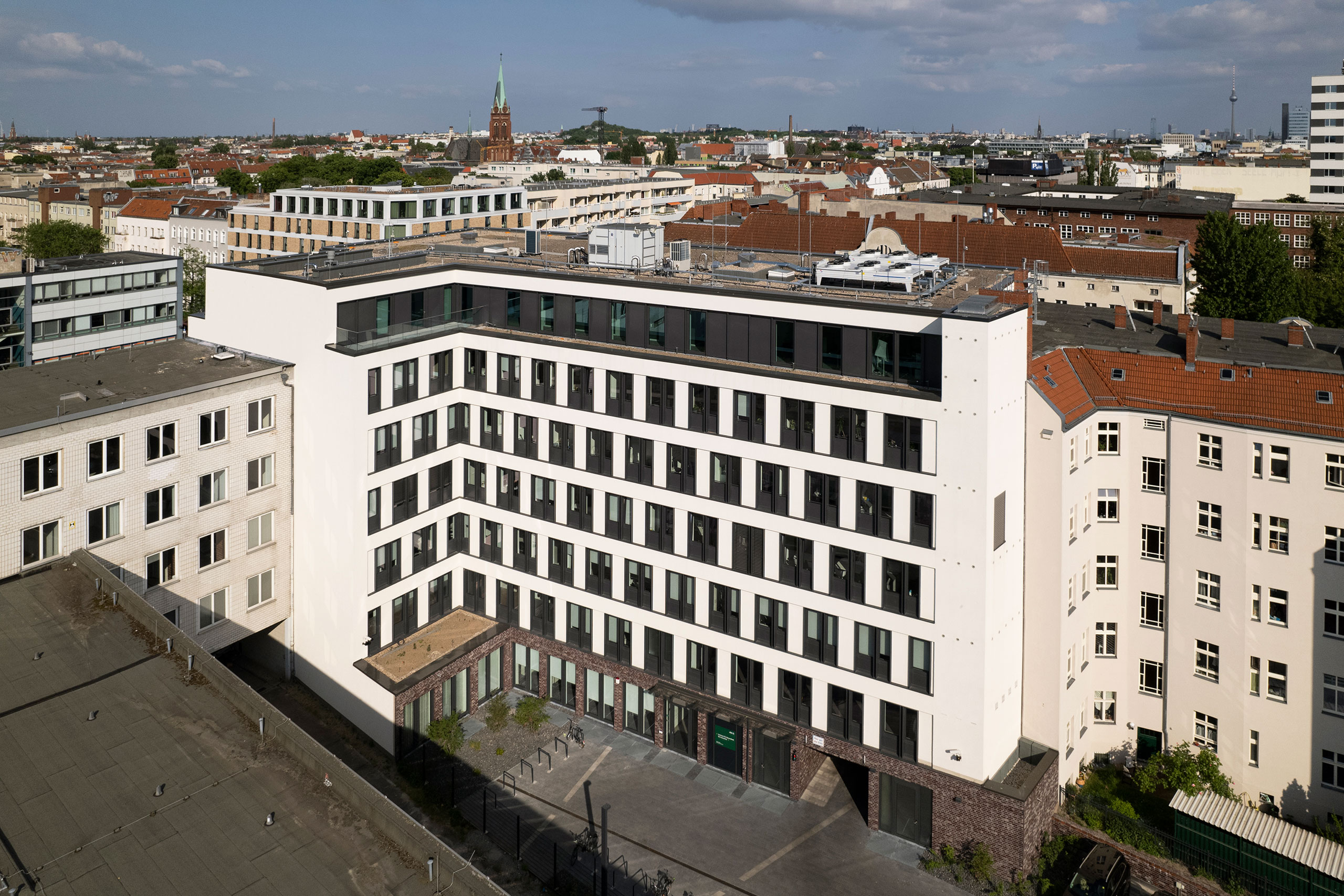 AOK center in Berlin white building