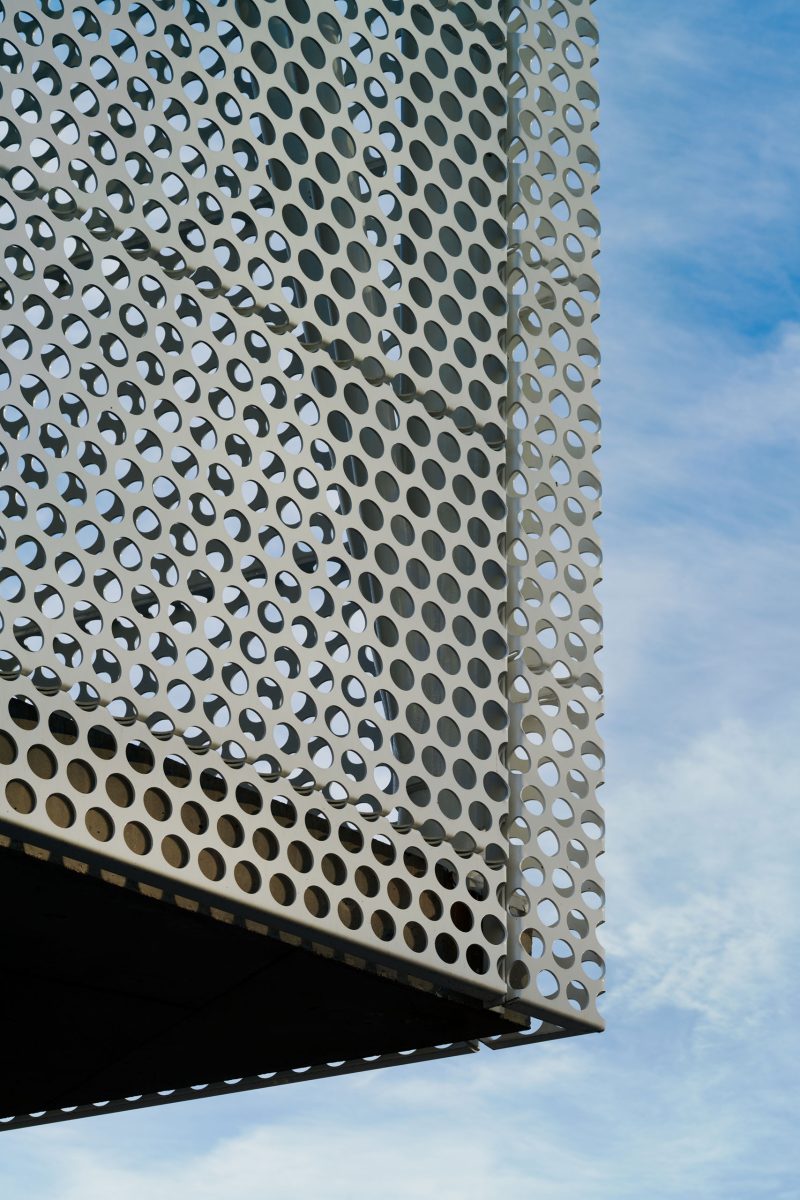 facade on bike parking house