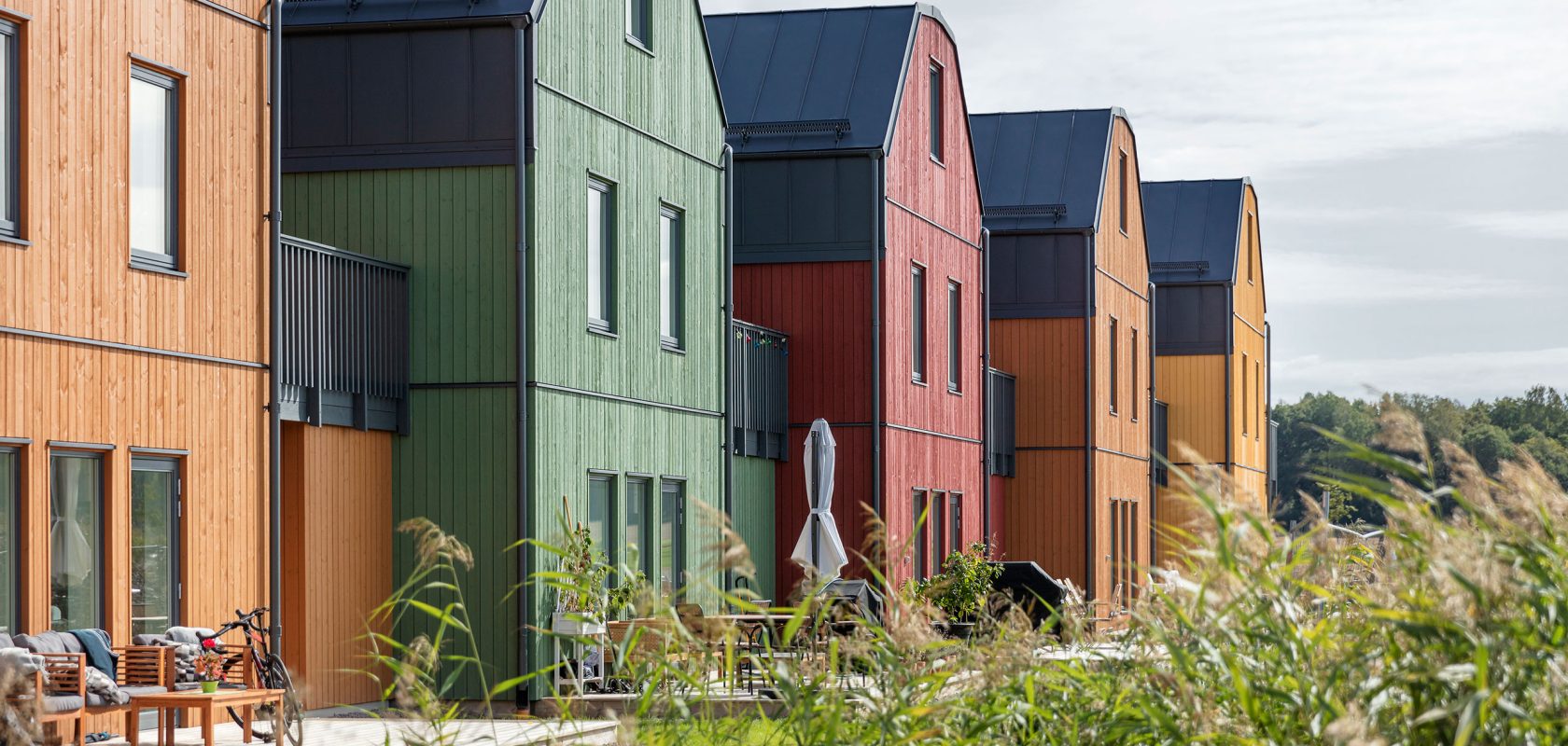 Housing area in different colours