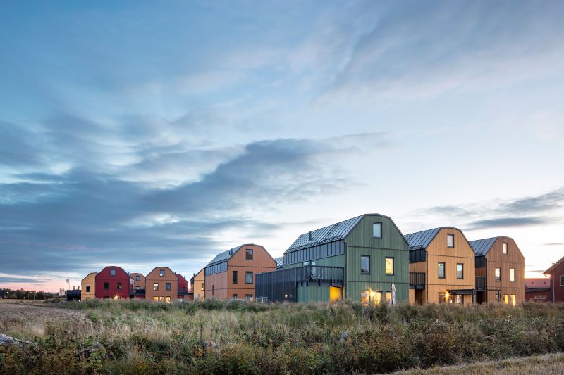 new housing area on the countryside
