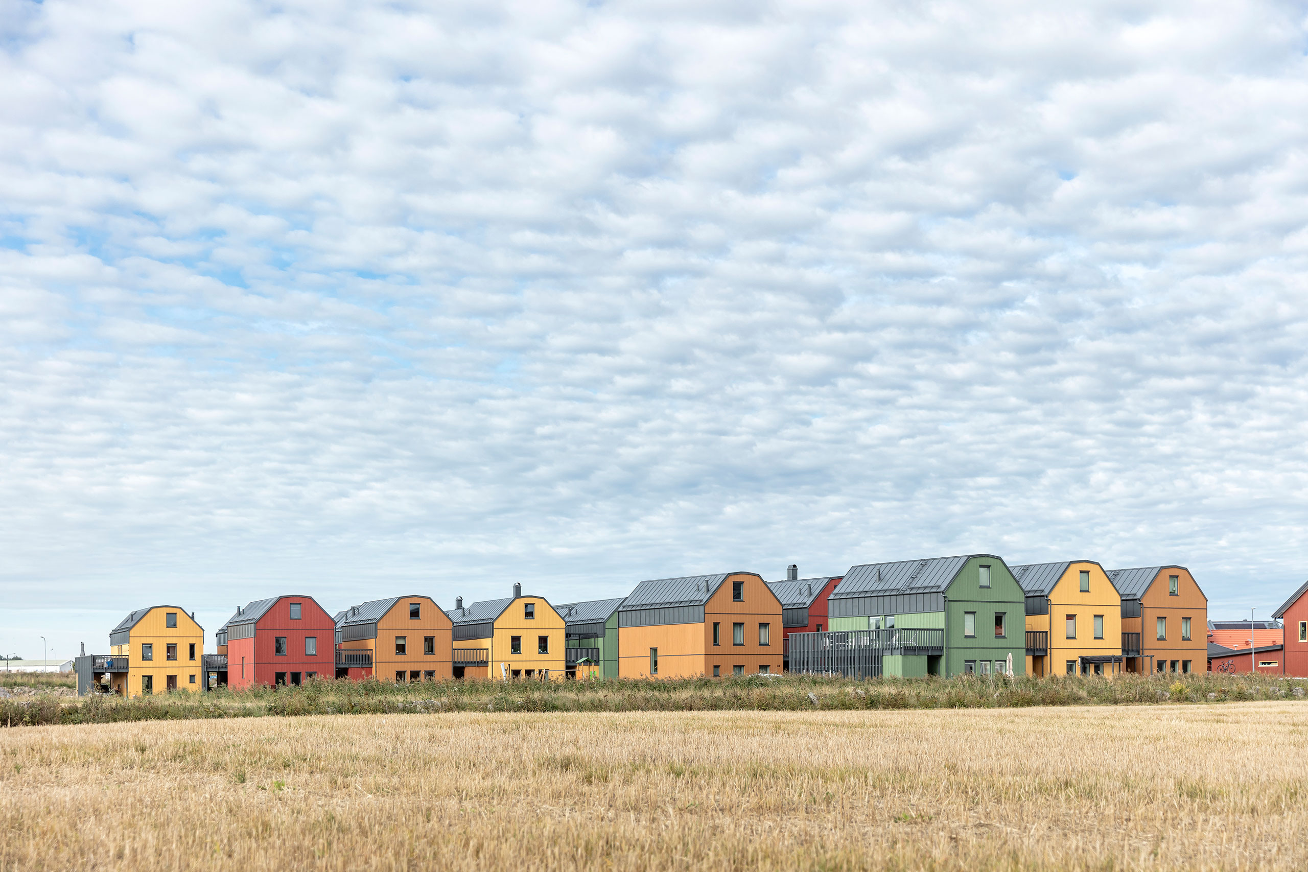 Housing area in different colours