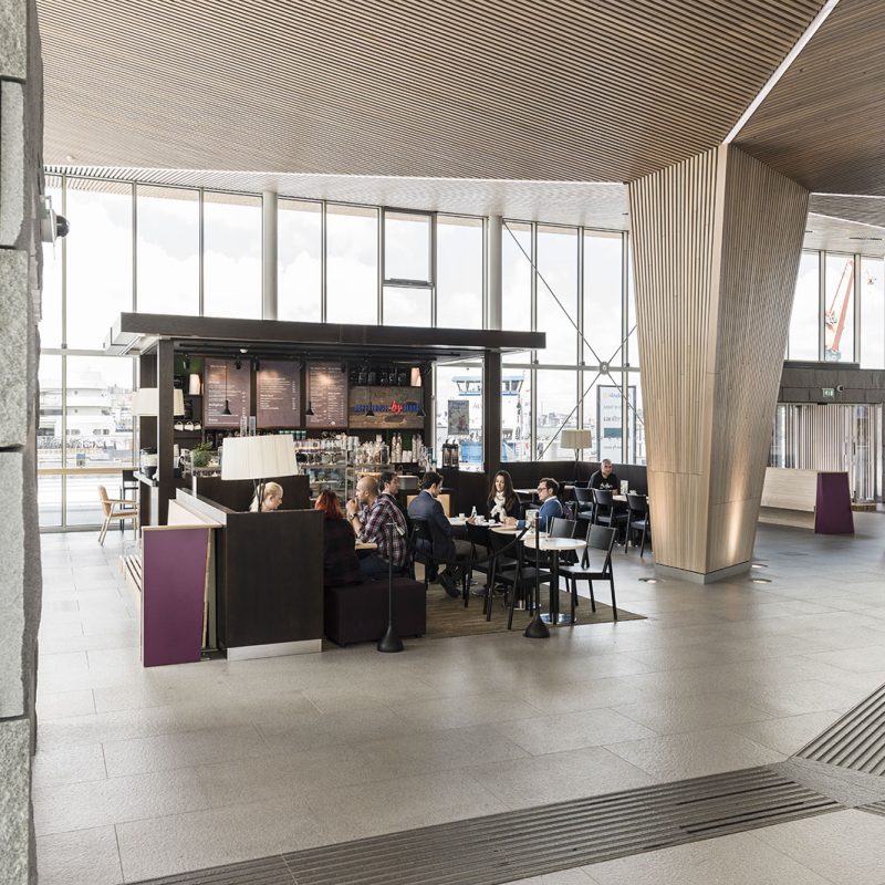 travel centre with people
