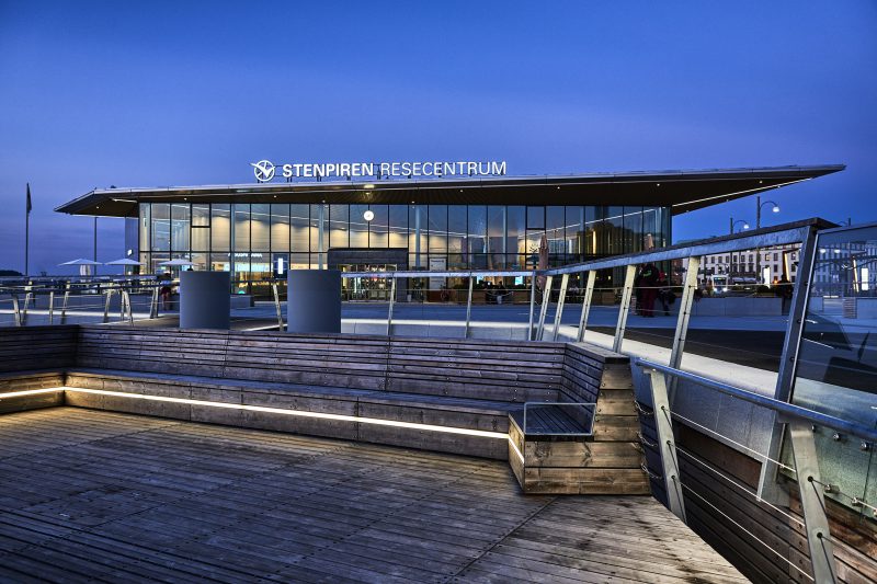 travel centre at a pier