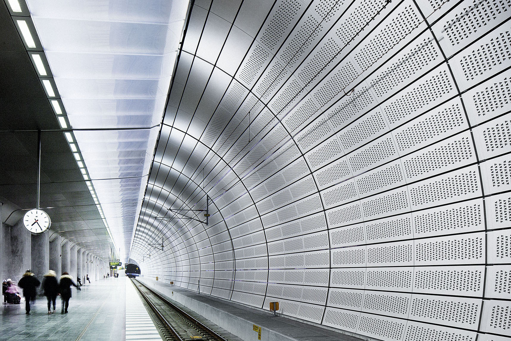 Triangeln Station in Malmö, underground at the rails