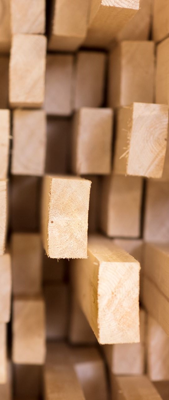 Close-up of boards in light wood.