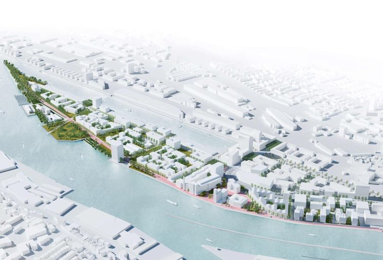 Verkehrsplanungen für die Überseeinsel in Bremen